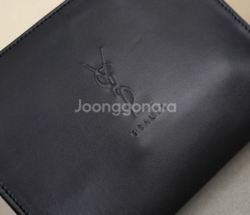 입생로랑 블랙 미니 클러치 화장품 파우치--1