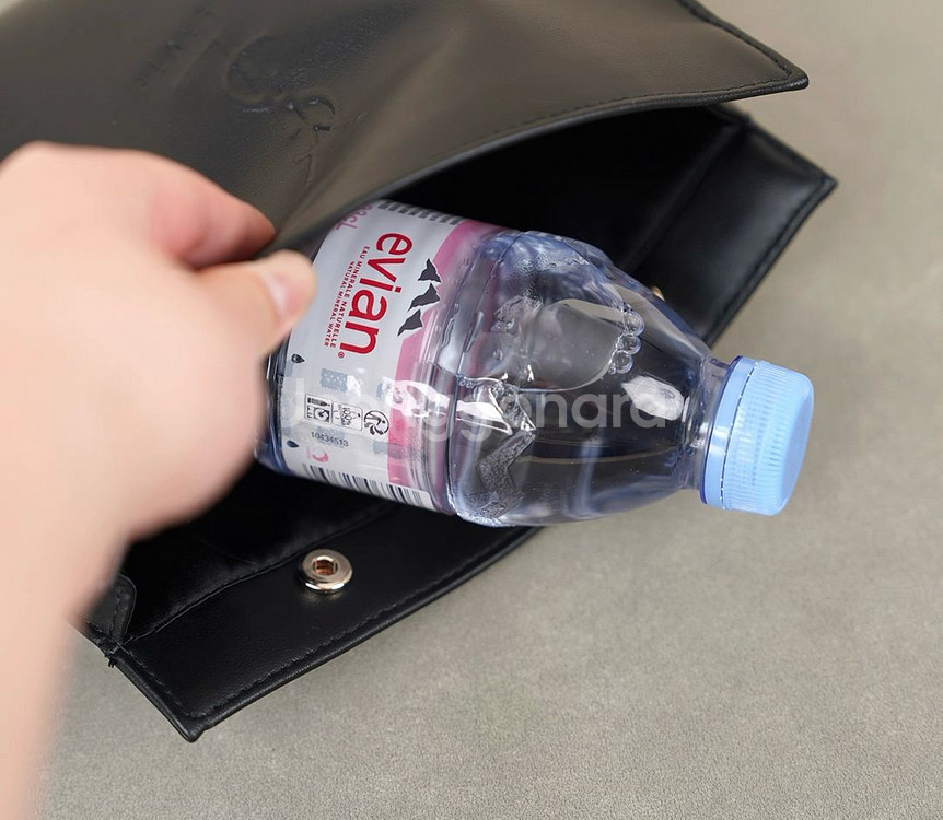 입생로랑 블랙 미니 클러치 화장품 파우치--3