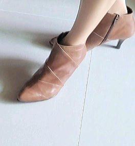 탠디 여성 브라운 앵클부츠 구두 신발 240--0