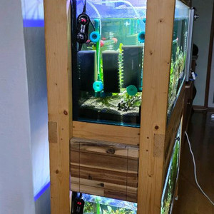 대형 어항 세트(4자2단원목)