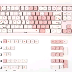 핑크 하트 MOA 키캡