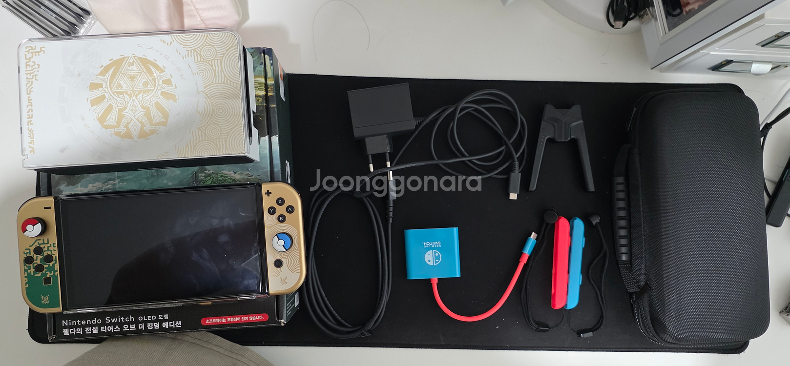 닌텐도 스위치 OLED 젤다 에디션 + 마리오카트8--0