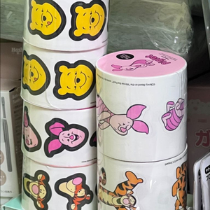 디즈니 롤스티커_위니 더 푸 푸/피글렛/티거
