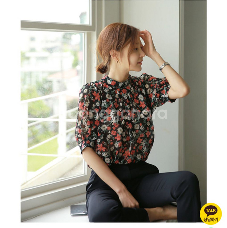 새옷) 러브패리스 플라워 블라우스--1