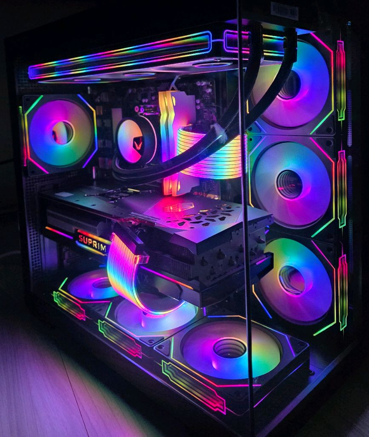 라이젠7 7800X3D RTX4080 슈프림X 본체 이미지