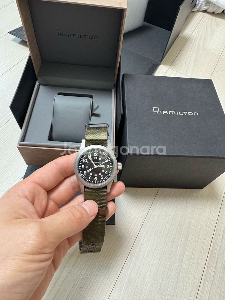 해밀턴 카키 필드 메카니컬--0