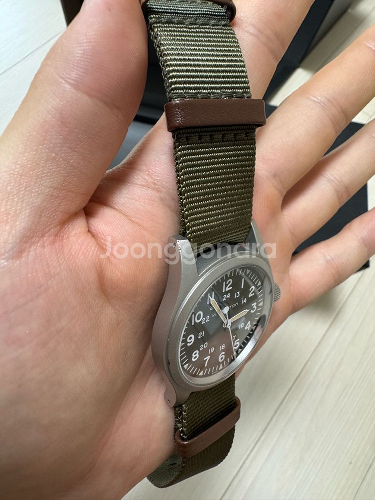 해밀턴 카키 필드 메카니컬--1