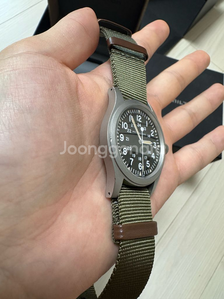 해밀턴 카키 필드 메카니컬--2