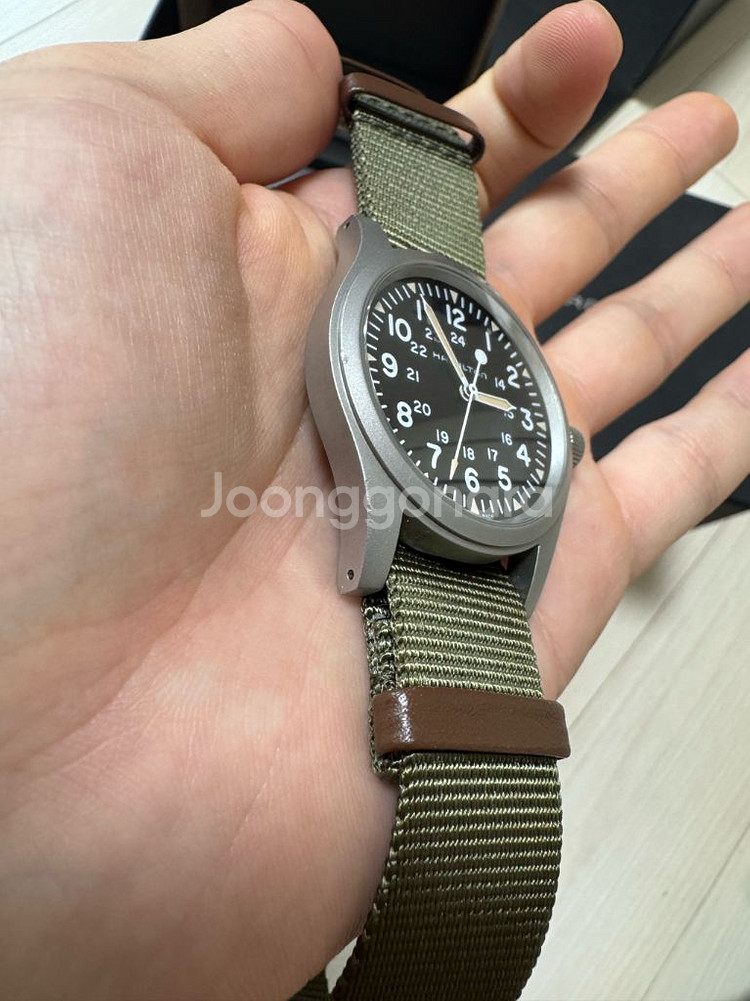 해밀턴 카키 필드 메카니컬--3