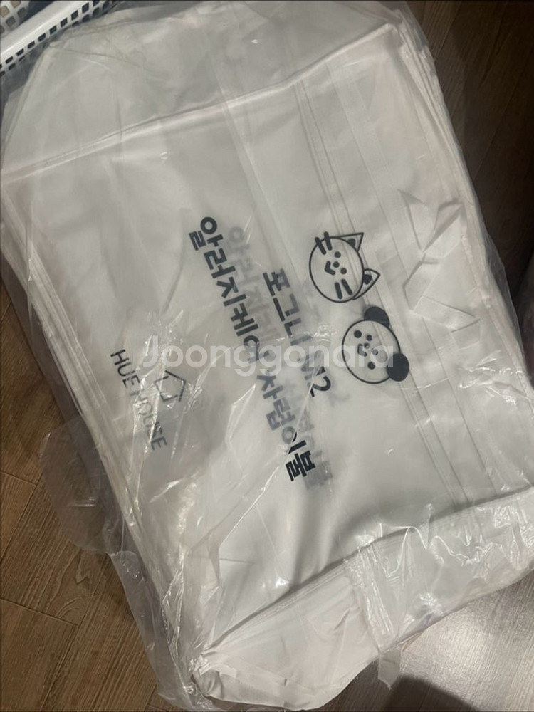 투명 이불가방 부직포 보관가방 쇼핑백 이사가방 정리함--6