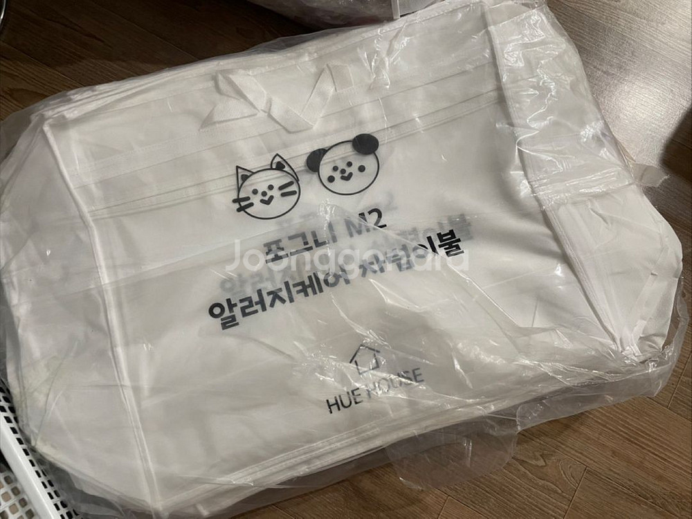 투명 이불가방 부직포 보관가방 쇼핑백 이사가방 정리함--5