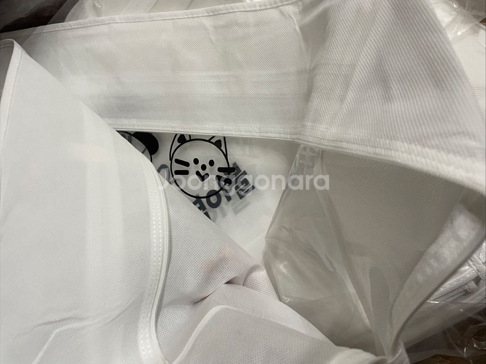 투명 이불가방 부직포 보관가방 쇼핑백 이사가방 정리함--7