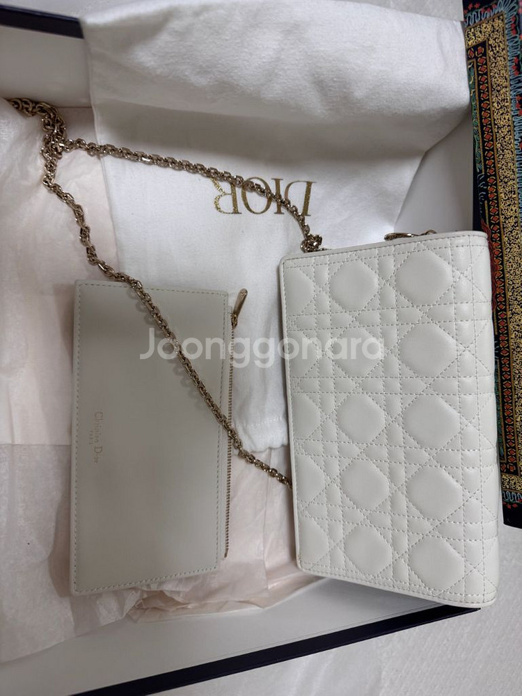 디올 레이디 체인 파우치--1