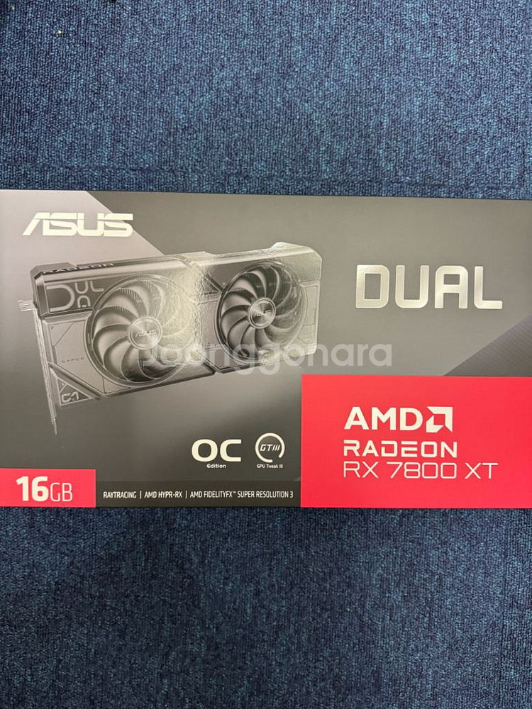 아수스 듀얼 rx7800xt 16gb--0