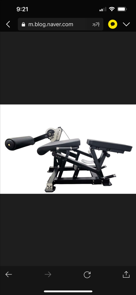 블랙벳 레그 익스텐션 컬 머신 이미지