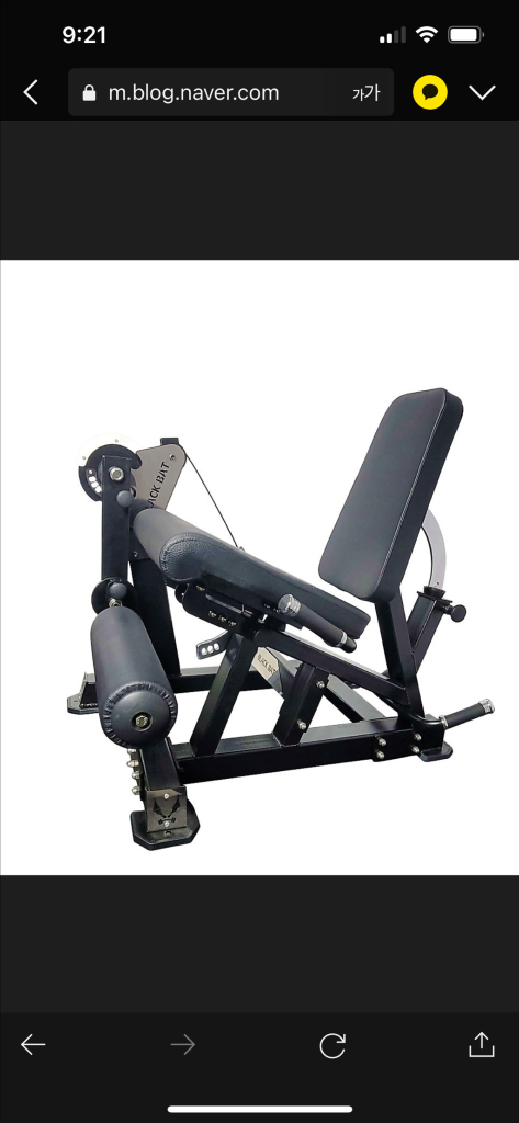 블랙벳 레그 익스텐션 컬 머신 이미지