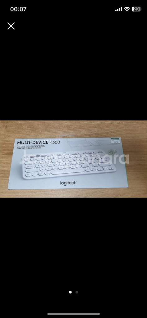 로지텍 K380 멀티 블루투스 키보드 화이트 새상품--0