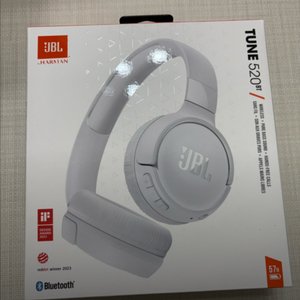 JBL TUNE 520BT 화이트 해드셋 색상 새 상품