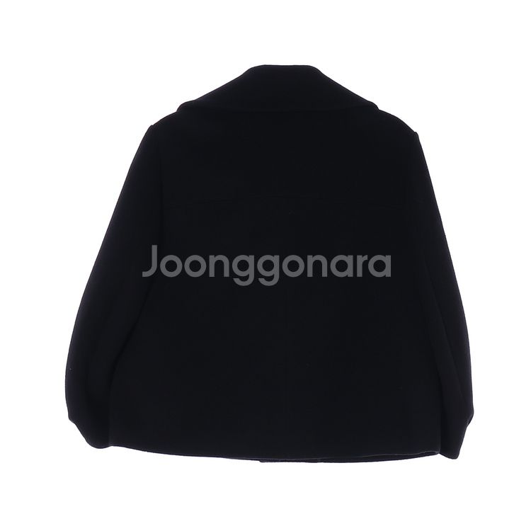 [S]모조에스핀 울캐시미어100% 빅카라 숏 코트 재킷--4