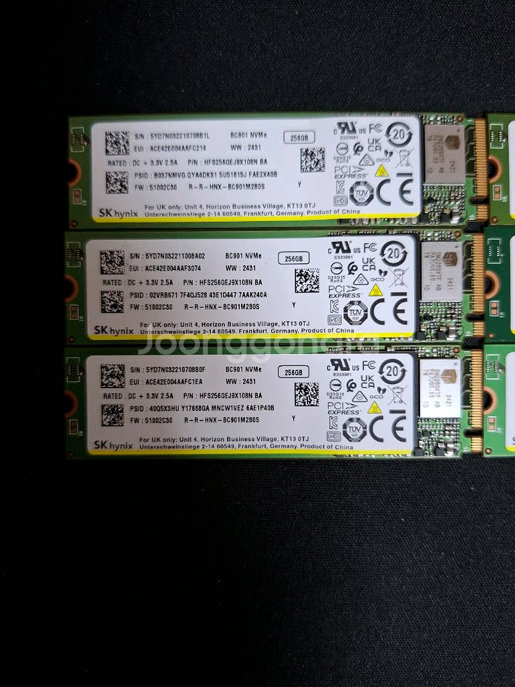 하이닉스 BC901 M.2 NVME SSD 256GB--1