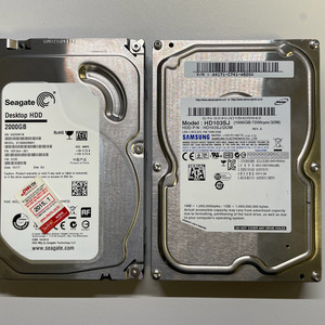 [택포]Seagate 2TB & 삼성 1TB HDD