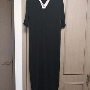 마인검정 세라복 스타일 롱 원피스