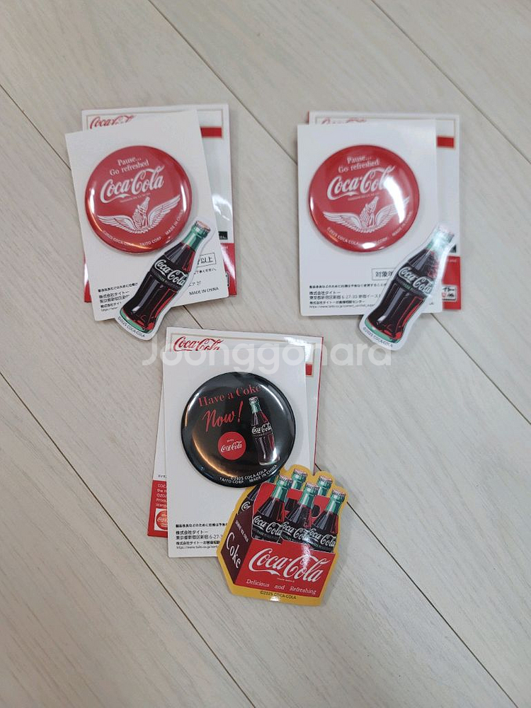 타이토쿠지 Coke코카콜라 F상 뱃지 캔뱃지 스티커--0