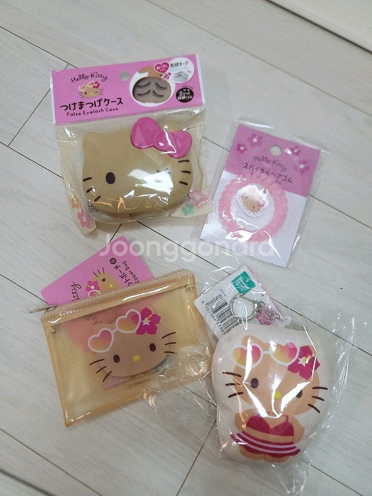 태닝키티 케이스 보관통 머리끈 인형 파우치 pvc--0