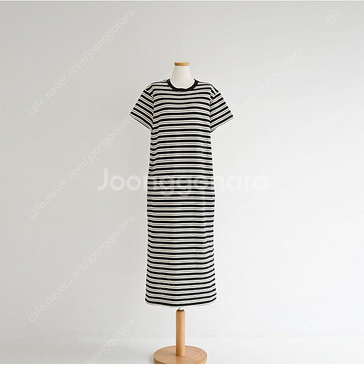 MARZ 마즈 스트라이프 원피스--0