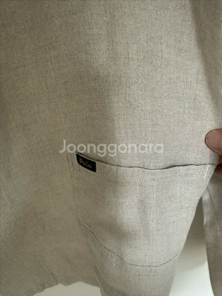 polo 폴로 랄프로렌 린넨 셔츠 자켓 xl--1