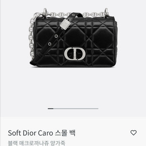 새상품 디올 카로 스몰백