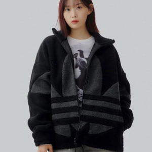아디다스 빅 트레포일 쉐르파 재킷