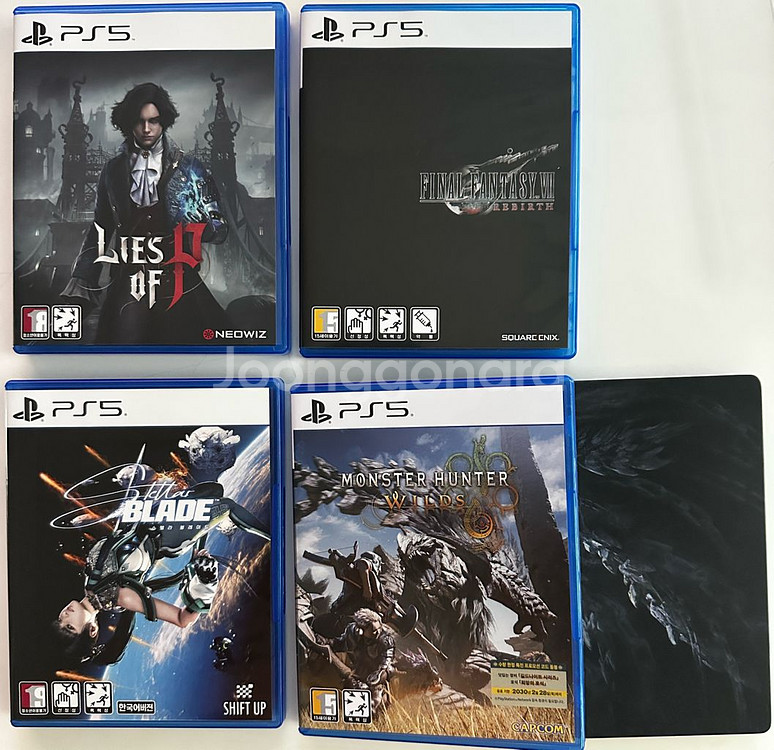 ps5 몬스터헌터 와일즈, 스텔라블레이드, p의거짓 등--0