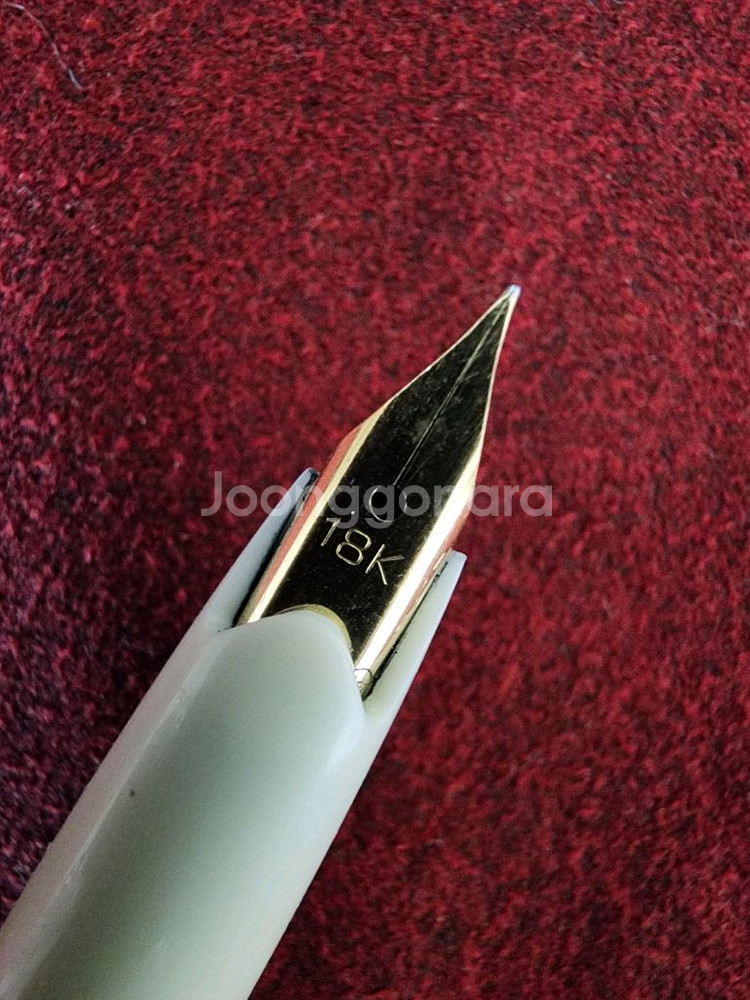 만년필 세일러 빈티지 가죽배럴 18K F닙--4
