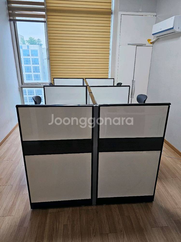 상담책상 카운터책상 인포 칸막이 책상 중고 세트가격입니--2