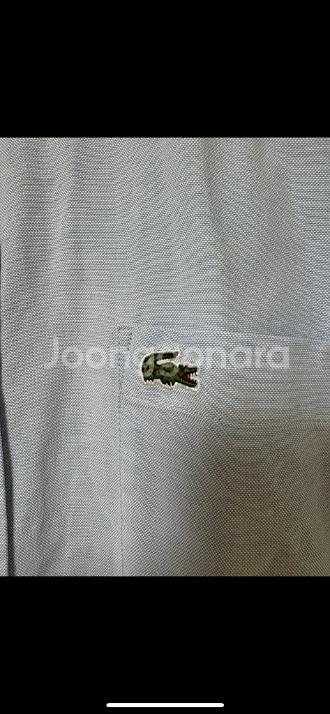 라코스테 옥스퍼드 반팔셔츠--2