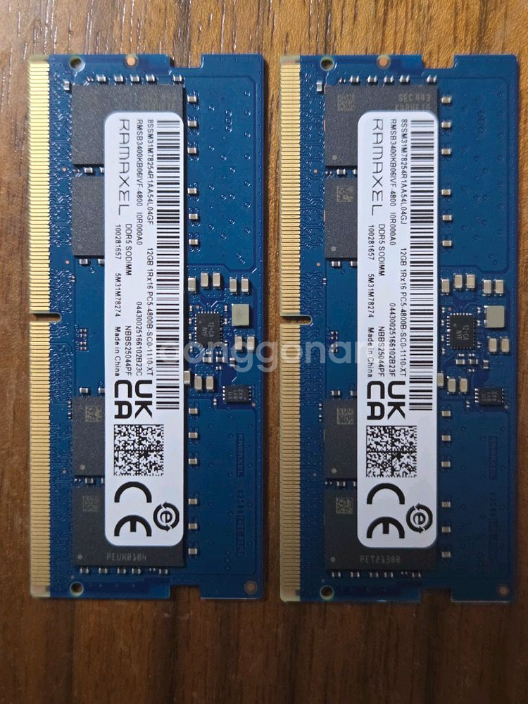 노트북 메모리 RAMAXEL DDR5 12GB 판매--0