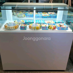카페용 마카롱 샌드위치 냉장 쇼케이스 앞1단뒤2단
