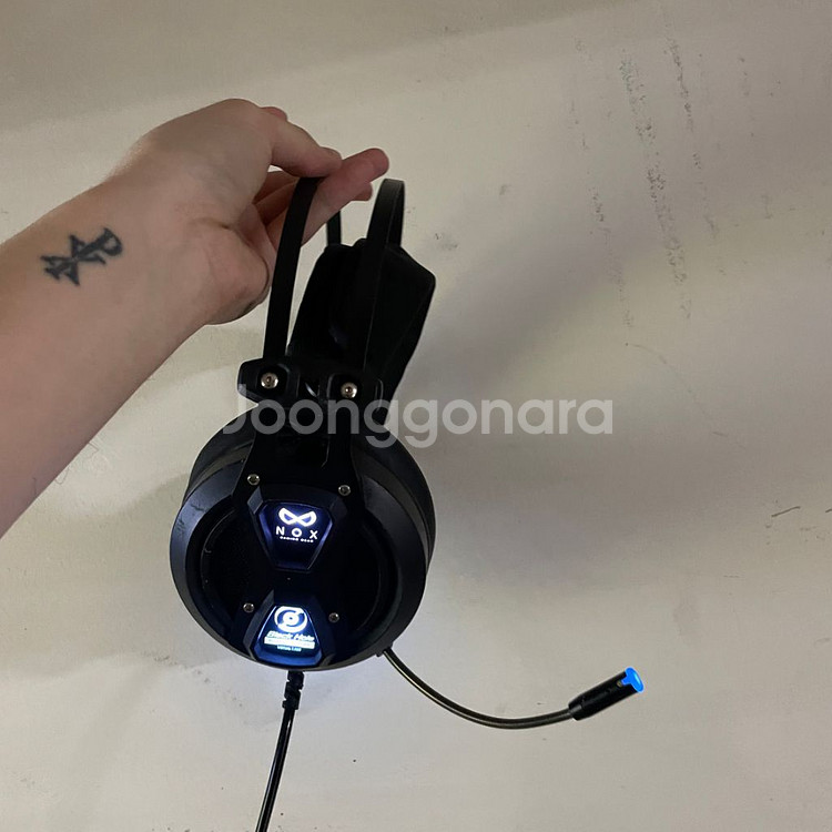 녹스 NOX NX-4 블랙 헤드셋 키보드 마우스 스피커--2