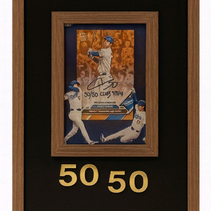 50/50 클럽 오타니 야구 스타 사인 카드액자