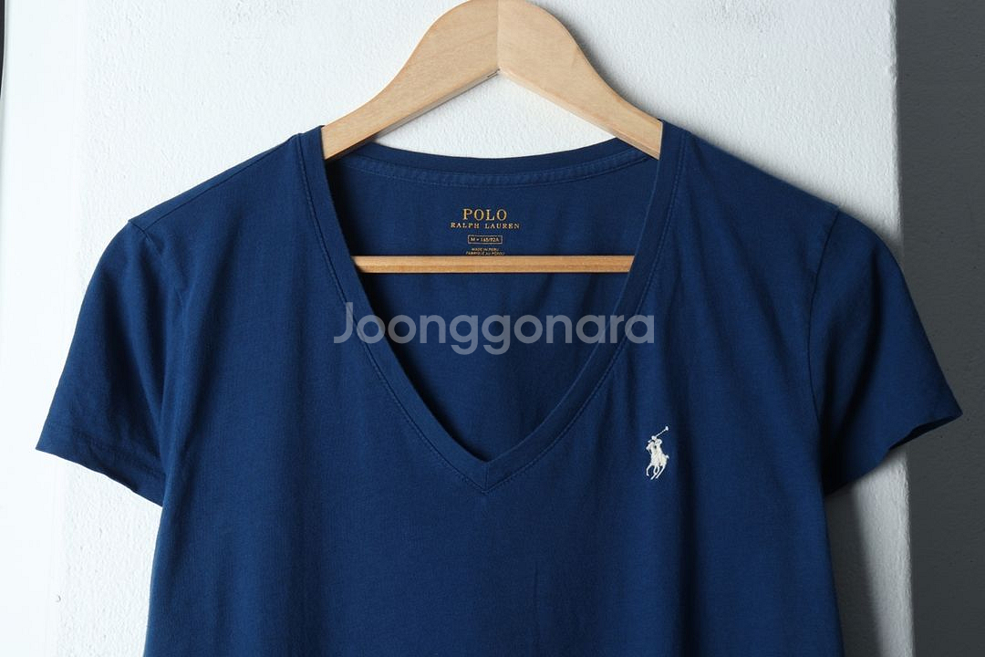 W(M) 폴로 랄프로렌 반팔 티셔츠 작은데미지 브이넥--2