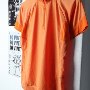 W(XL) 라퓨마 반팔 티셔츠 등산 반집업 주황