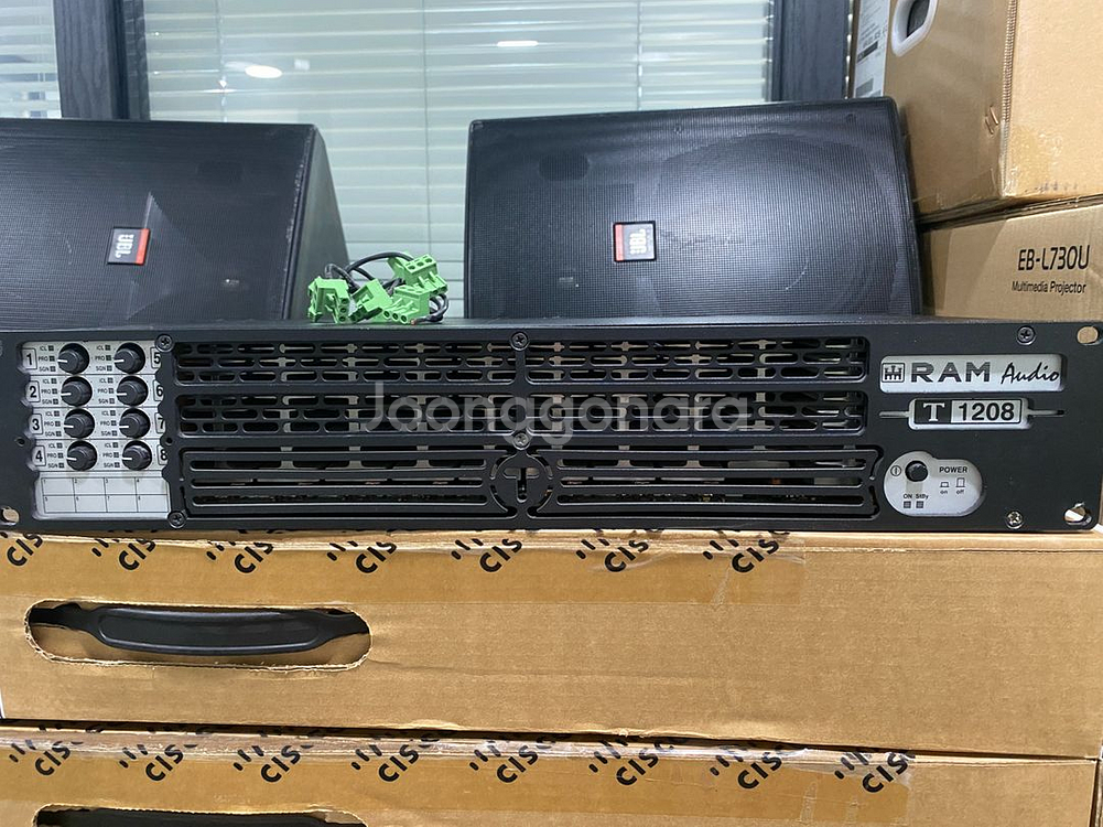 RAM오디오 T1208 8채널 스위칭파워앰프--0