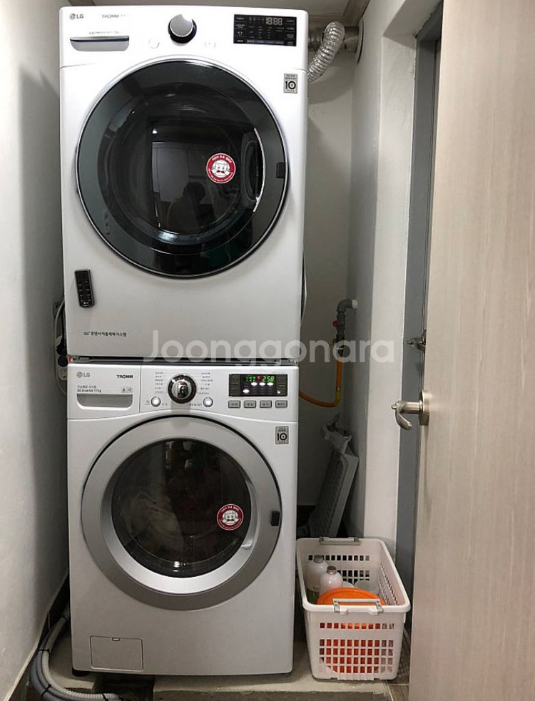 lg 17kg 세탁기 + 14kg 건조기--0