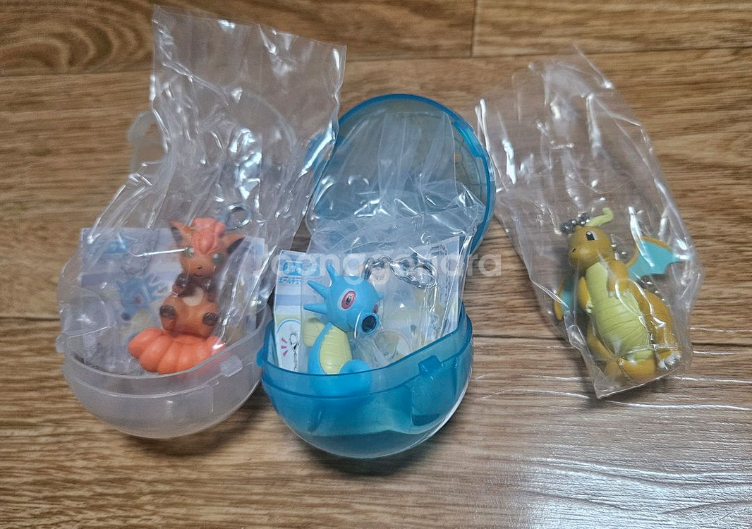 포켓몬 대롱대롱 가챠 망나뇽 쏘드라 식스테일 피규어--0