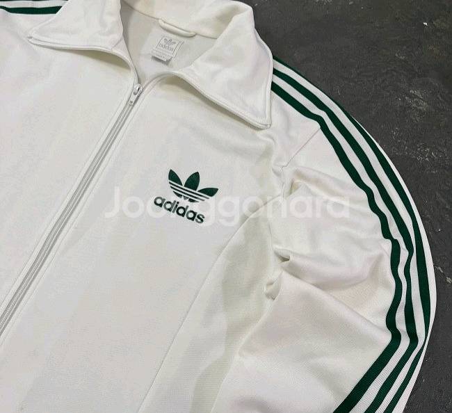 아디다스 흰초 화이트 그린 트랙탑 져지집업 105/XL--1