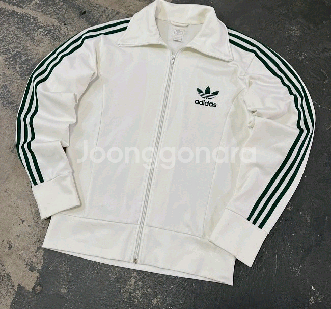 아디다스 흰초 화이트 그린 트랙탑 져지집업 105/XL--0