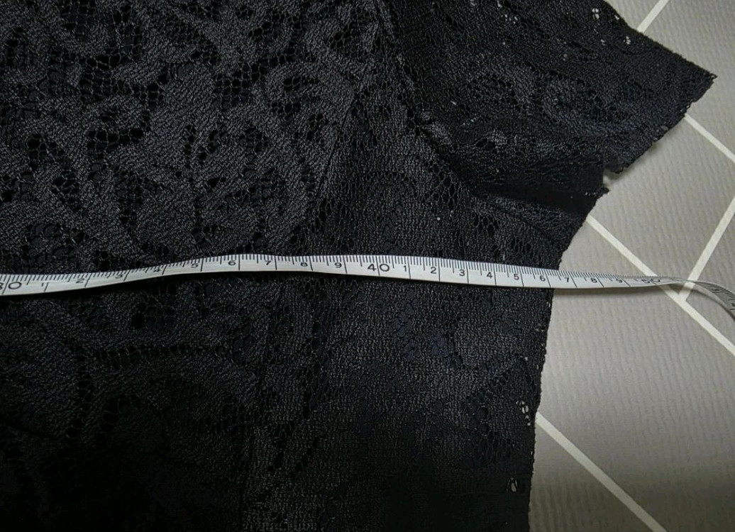 (새것수준)~95 인디안 세정 블랙레이스 원피스 이미지