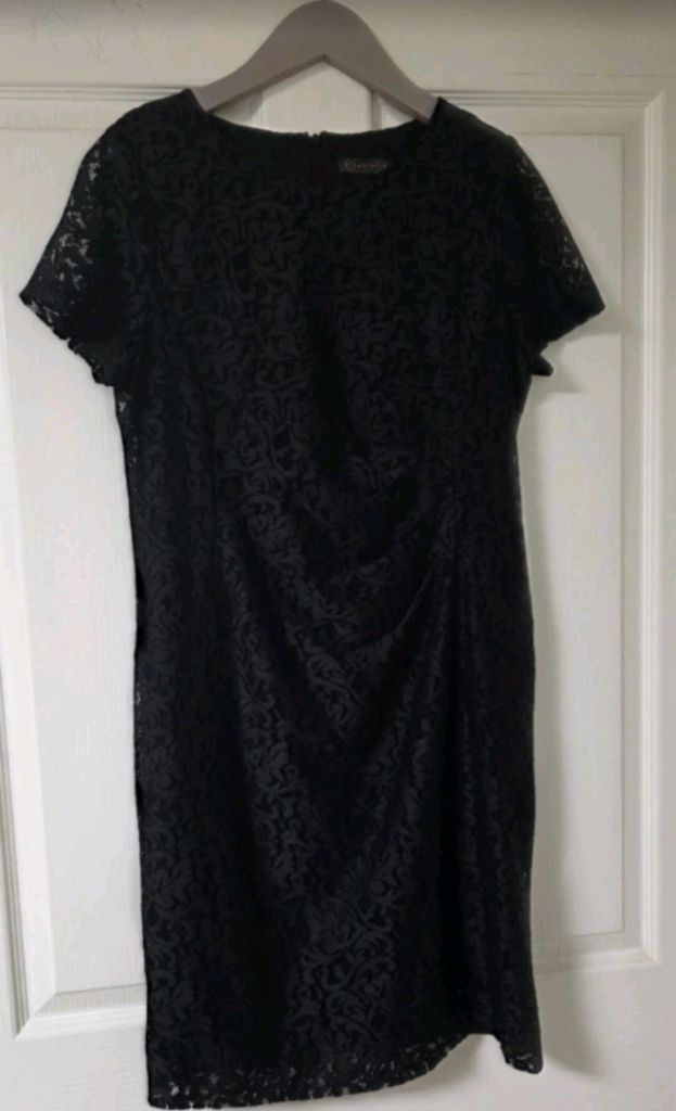 (새것수준)~95 인디안 세정 블랙레이스 원피스 이미지