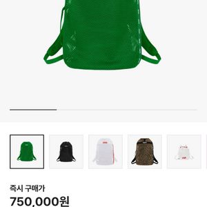 슈프림 메쉬 백팩 그린